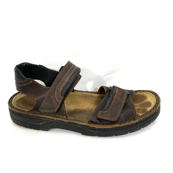 Naot Sandals Men\'s 12 Brown Lappland Buffalo Leather EU 45 Straps Sued main image 7